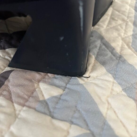 Vivaia Square-Toe Perforated Heeled Boots- Regina Pro- Size 9- Navy - Picture 11 of 13